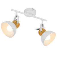 DECKENSTRAHLER Flammwin 21/15/33 cm - Weiß, Metall (33/21/15cm) - ZMH