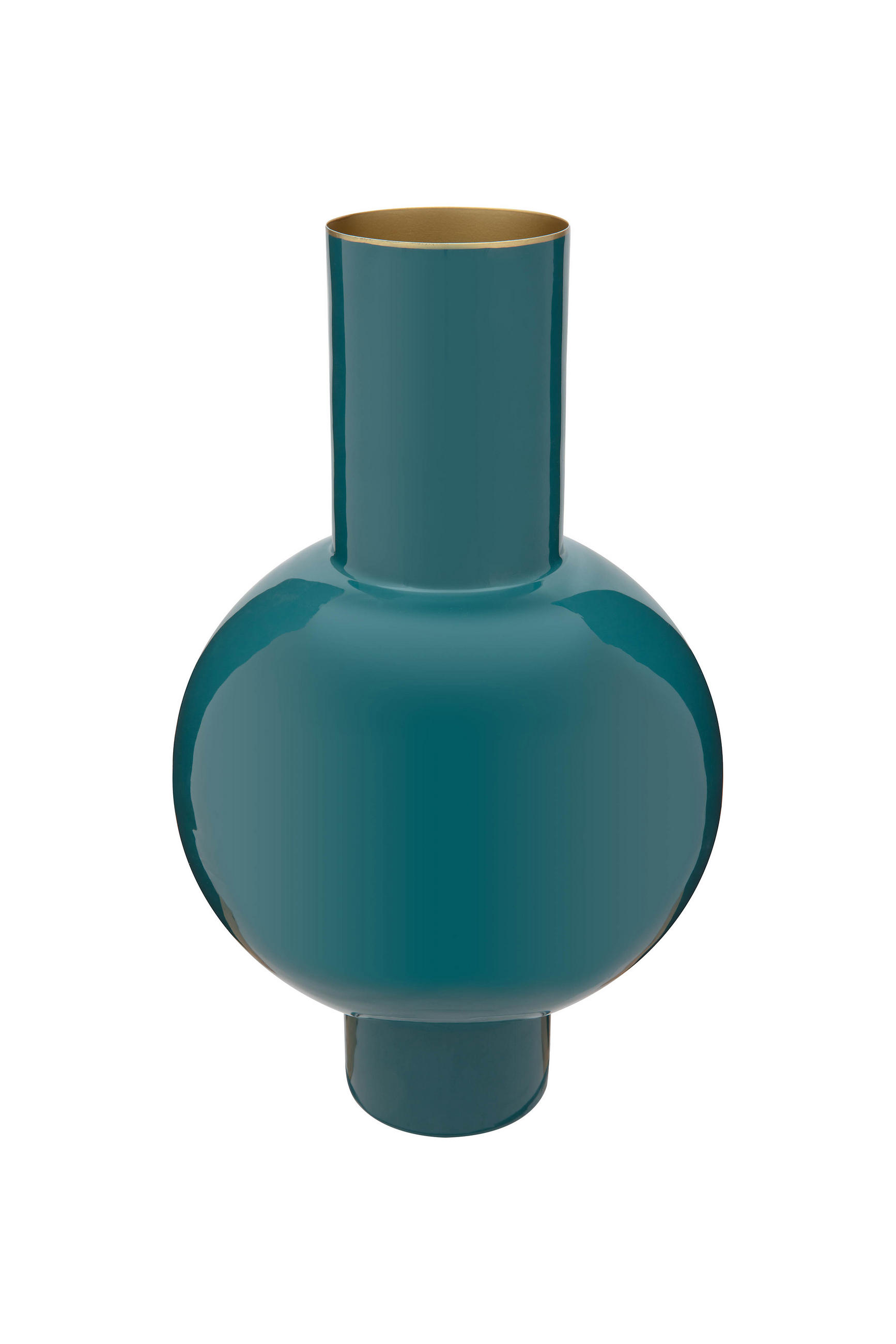 VASE Metal medium dark grün 24x40 cm - Dunkelgrün, Metall (40cm) - Pip Studio