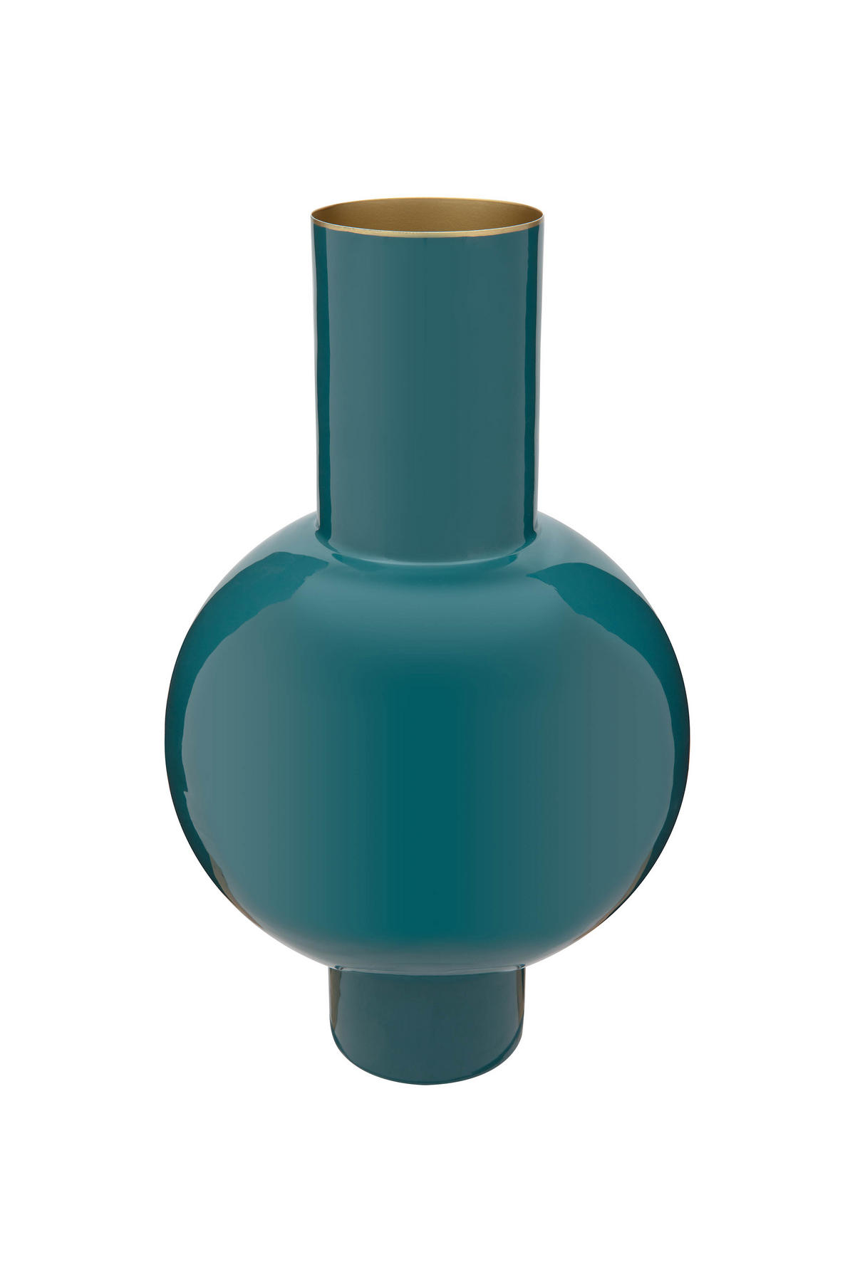 VASE Metal medium dark grün 24x40 cm - Dunkelgrün, Metall (40cm) - Pip Studio