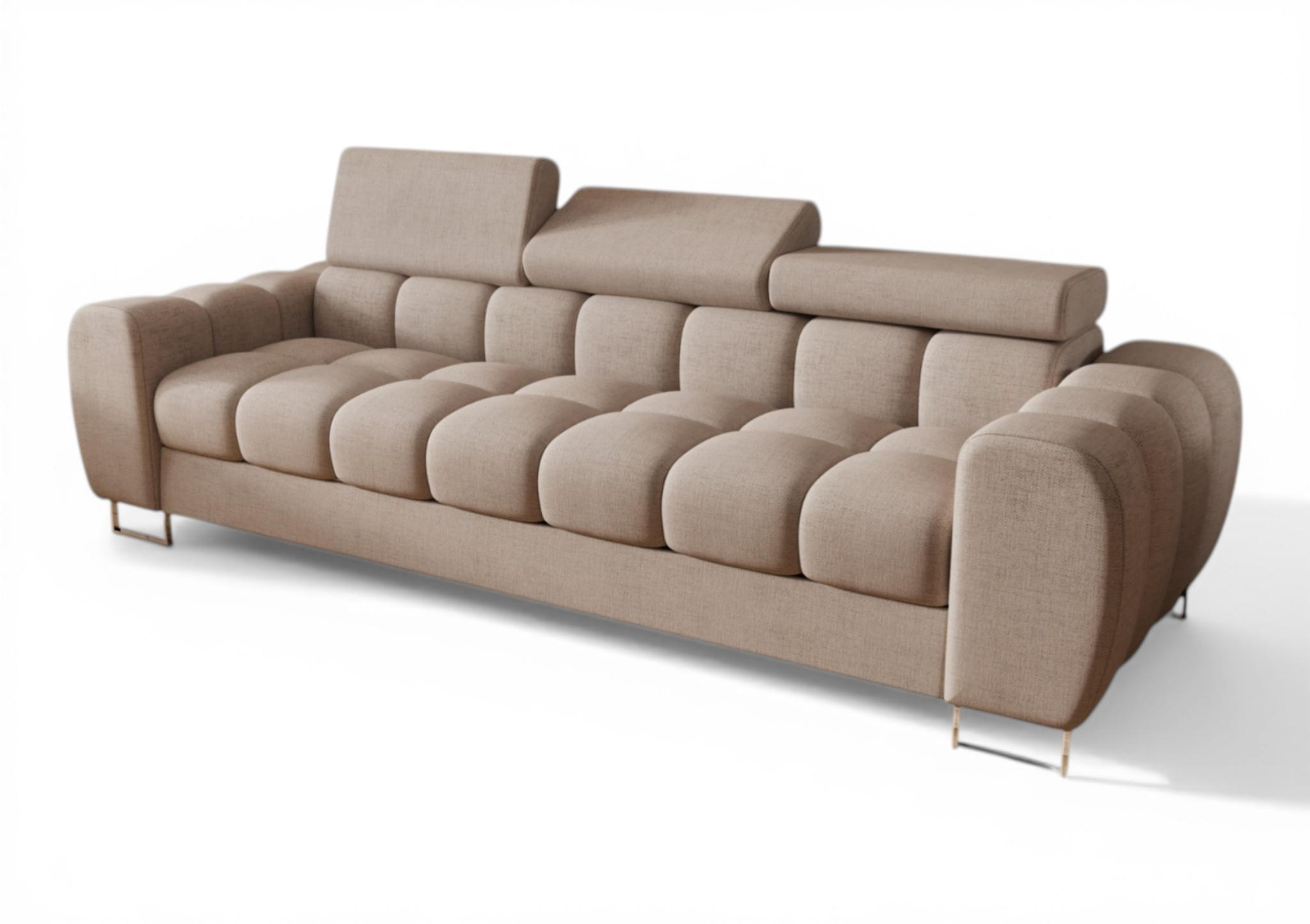 Fun Möbel Sofa Beige 265x95x97 cm