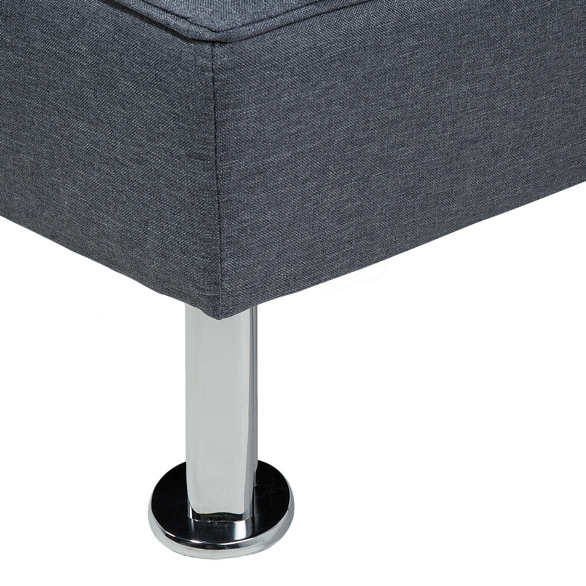 3-SITZER-SCHLAFSOFA Polyester Grau Roxen - Dunkelgrau, Textil (168/77/81cm) - Beliani