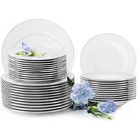 TAFELSERVICE MUSCARI 12-Personen 36-tlg - Platinfarben, Keramik (27/2/27cm) - KONSIMO®