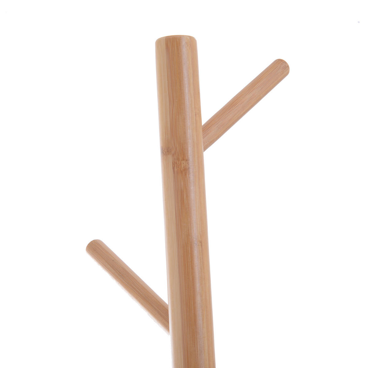 KLEIDERSTÄNDER DE-17858 2-in-1 mit 6 Kleiderhaken & Ablage Weiß - Weiß, Holzwerkstoff (40/180/30cm) - ComfortXL