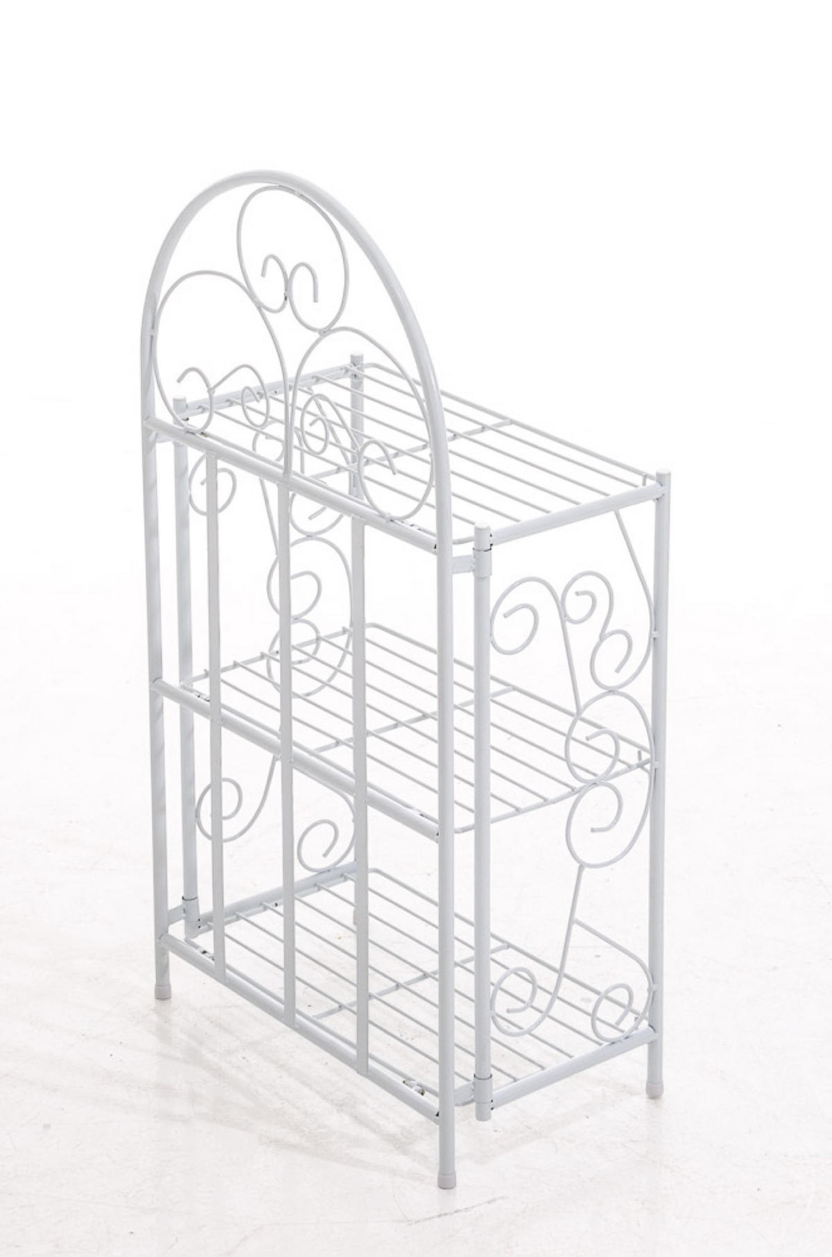 STANDREGAL Rosi weiß - Weiß, Metall (45.5/81.5/24cm) - TPFGarden