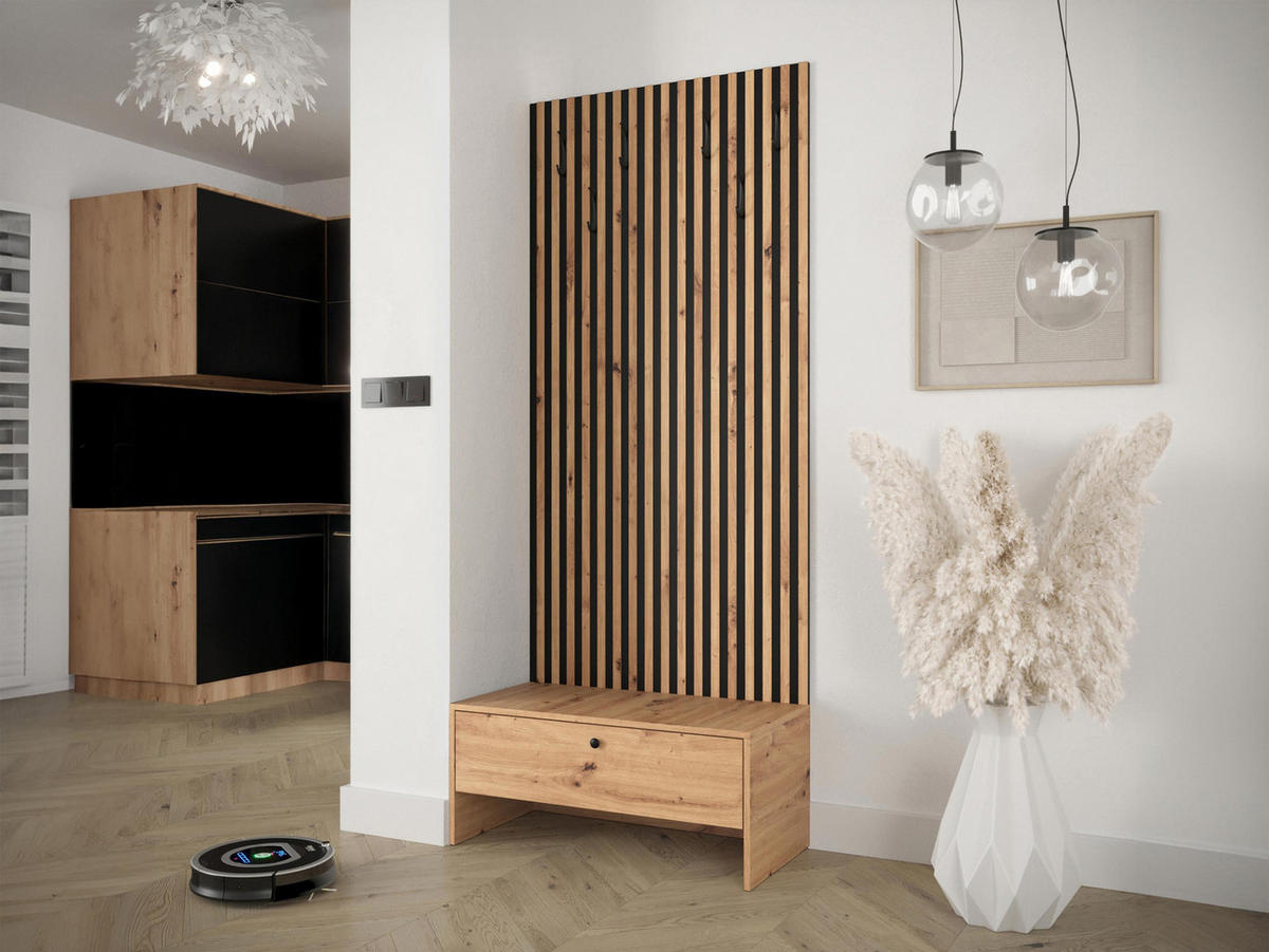 GARDEROBE Balma VII - Braun, Holzwerkstoff (85/206/44cm) - MIRJAN24