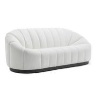 SOFA 3-Sitzer, Weiß - Weiß, Textil (96/83/215cm) - Oviala