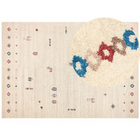 TEPPICH geflochten Suluca 300/200 cm - Beige, Textil (200/300cm) - Beliani