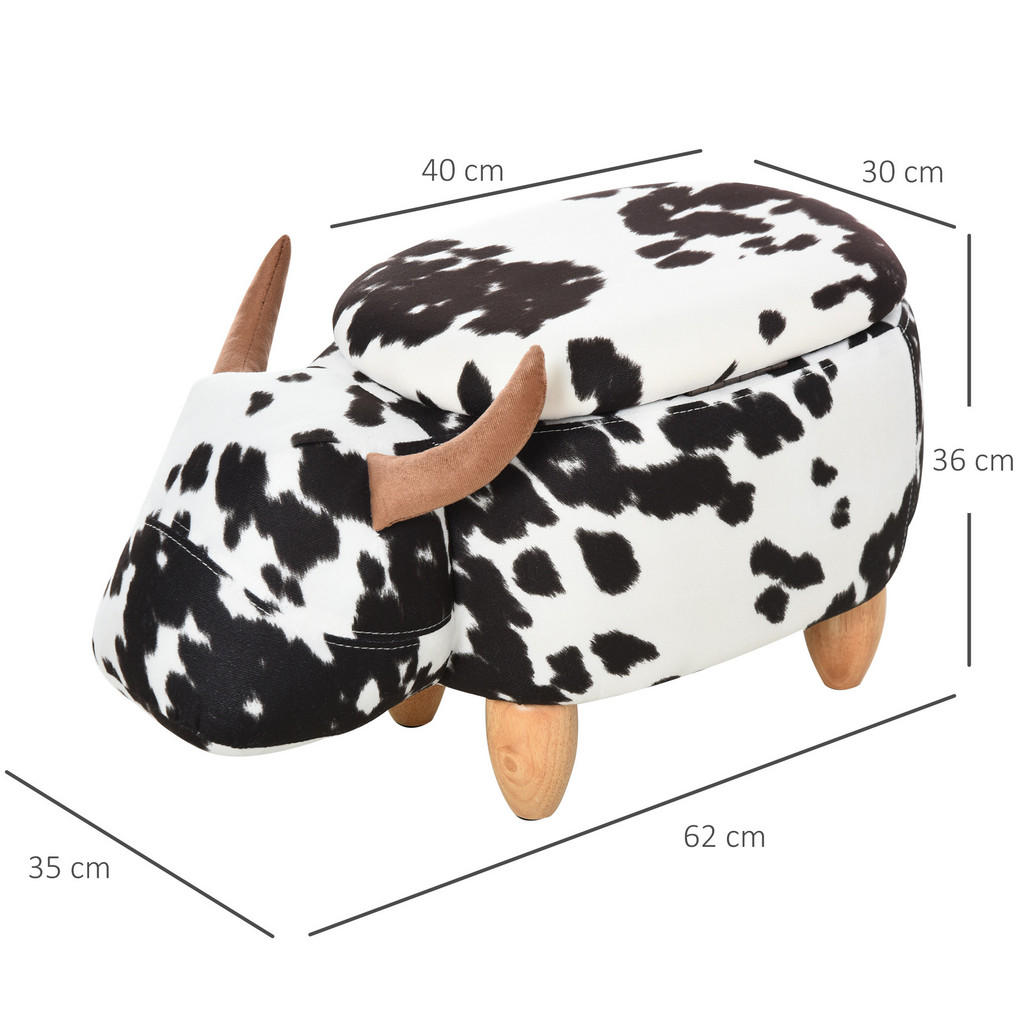 Thumbnail - Homcom Tierhocker,, Mehrfarbig, Textil, 35x36x62 cm, Wohnzimmer, Hocker, Sitzhocker