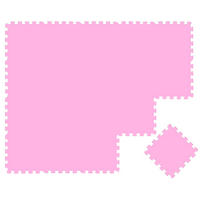 SPIELMATTE ab Null - 180/90/1 cm Puzzlematte Pink - Pink, Kunststoff (30/30cm) - Littletom