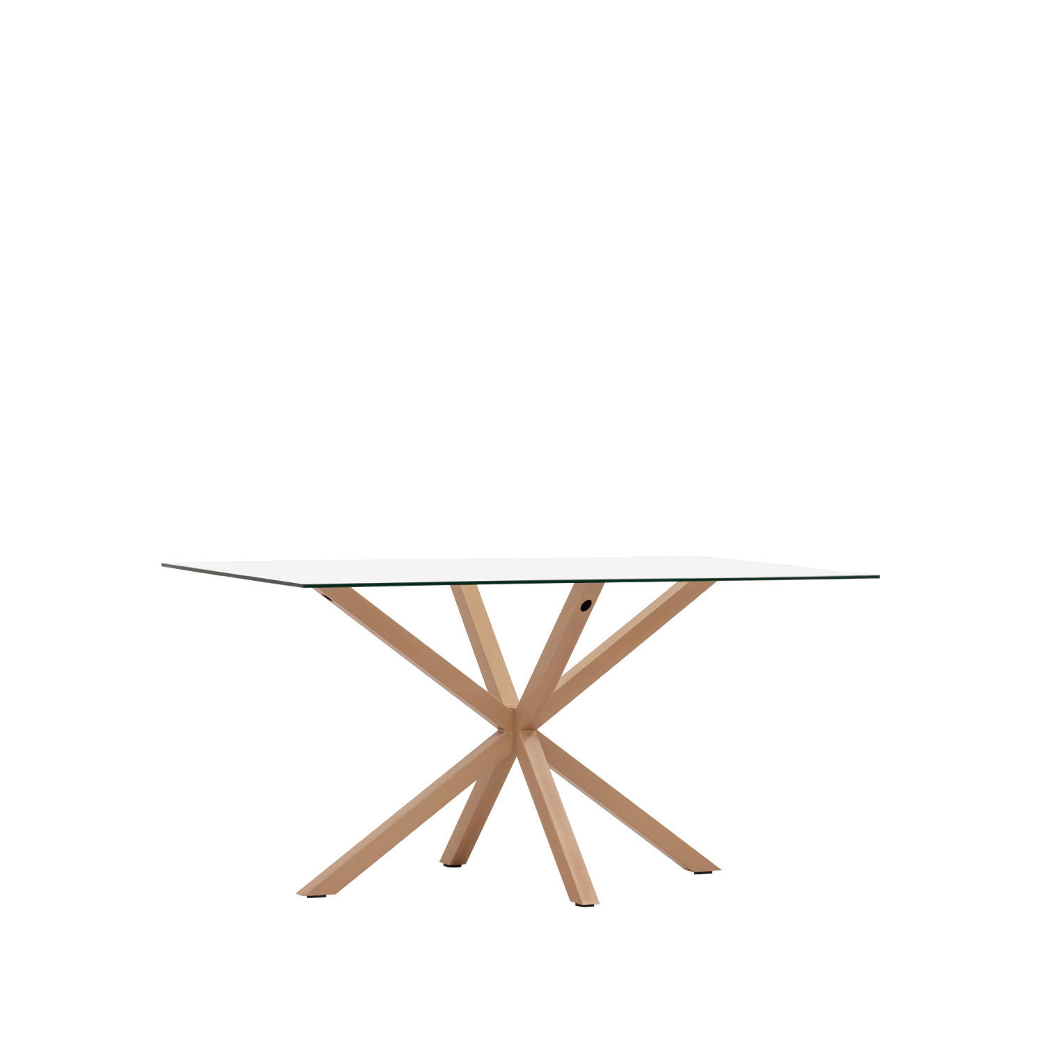 ESSTISCH Aras Durchsichtig 160 cm x 75 cm - Transparent, Glas (90/160/75cm) - Klast Home