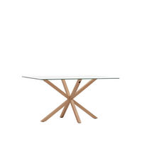 ESSTISCH Aras Durchsichtig 160 cm x 75 cm - Transparent, Glas (90/160/75cm) - Klast Home