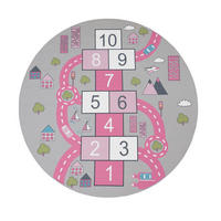 KINDERTEPPICH Pink Ø 160 cm - Pink, Kunststoff (160/160cm) - TT Home