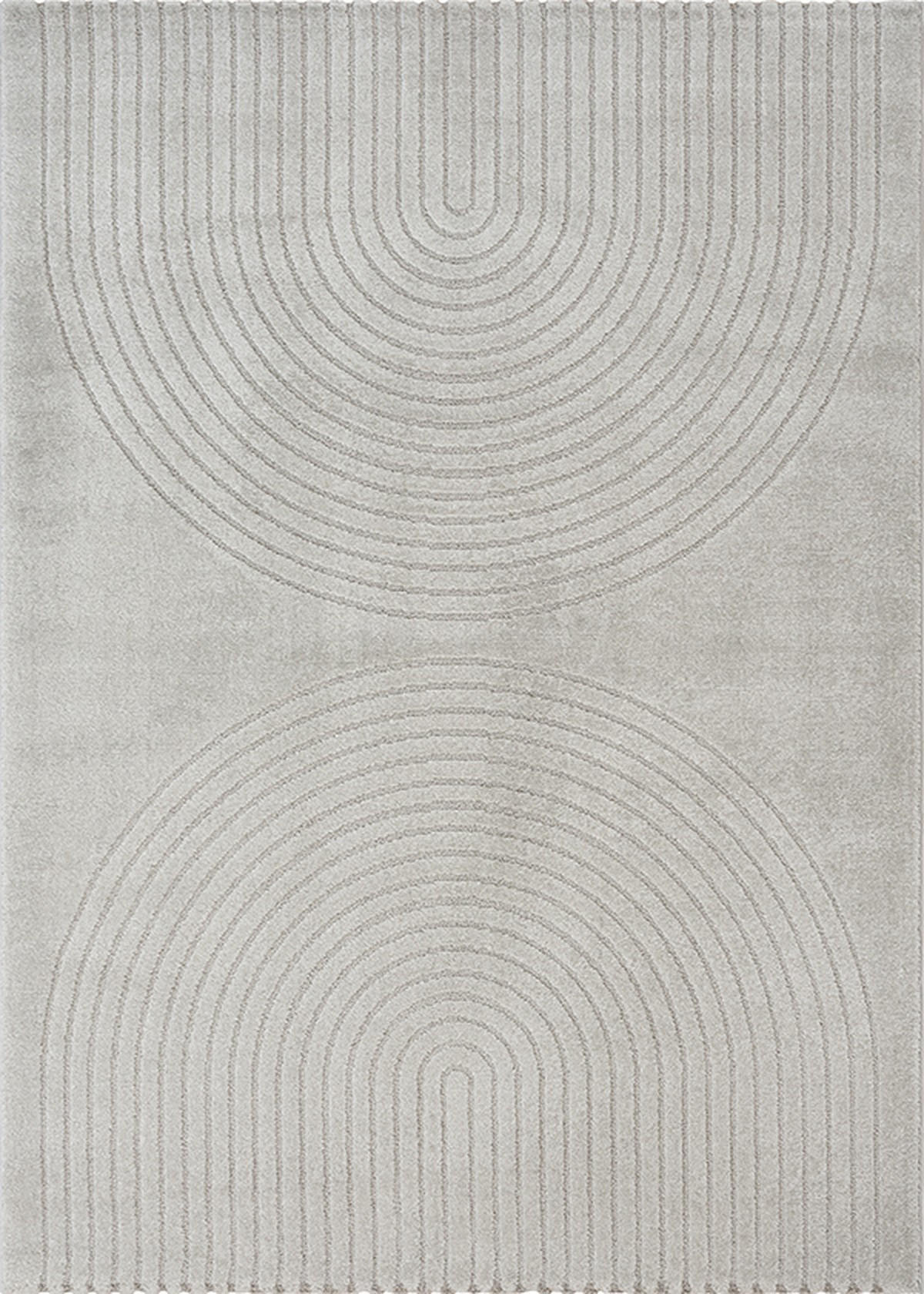 KURZFLORTEPPICH Geometrisch MUOTA Polypropylen Grau 240 x 340 cm - Grau, Textil (240/340cm) - KADIMA DESIGN
