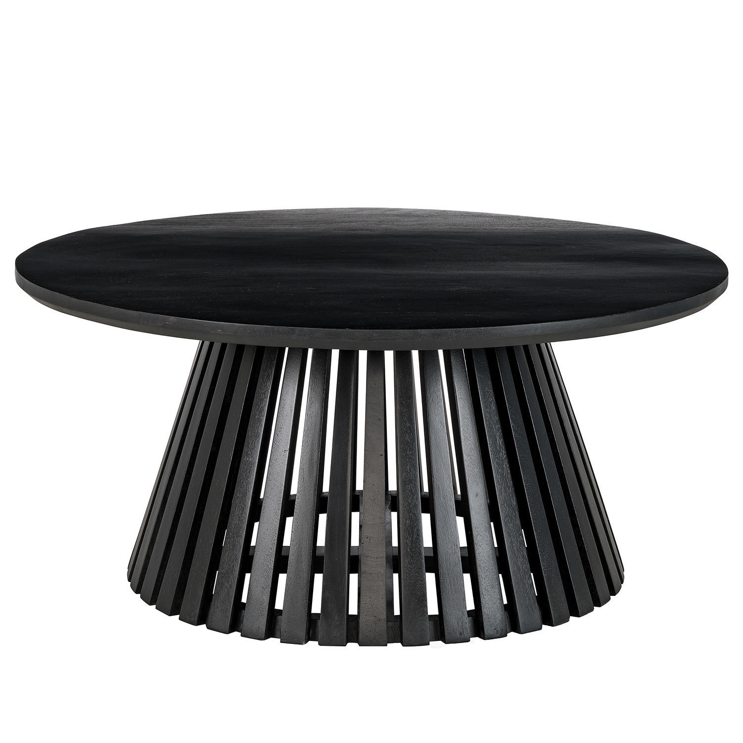 COUCHTISCH - Mango massiv - Schwarz/Braun, Holz (84/84/40cm) - home24