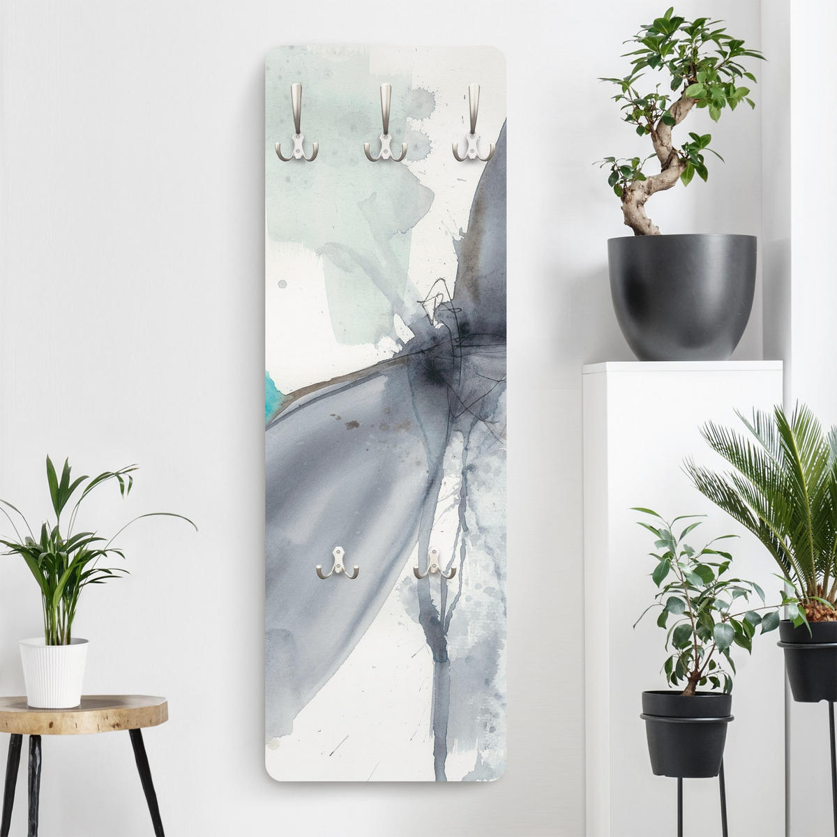 WANDGARDEROBE - Libellentanz I 34/105 cm - Beige, Holzwerkstoff (34/105/1.6cm) - Bilderwelten