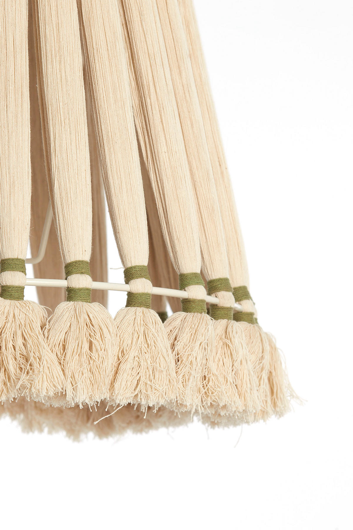 LAMPENSCHIRM Loa Weiß Ø41/42 cm - Weiß, Textil (41/41/42cm) - Light & Living