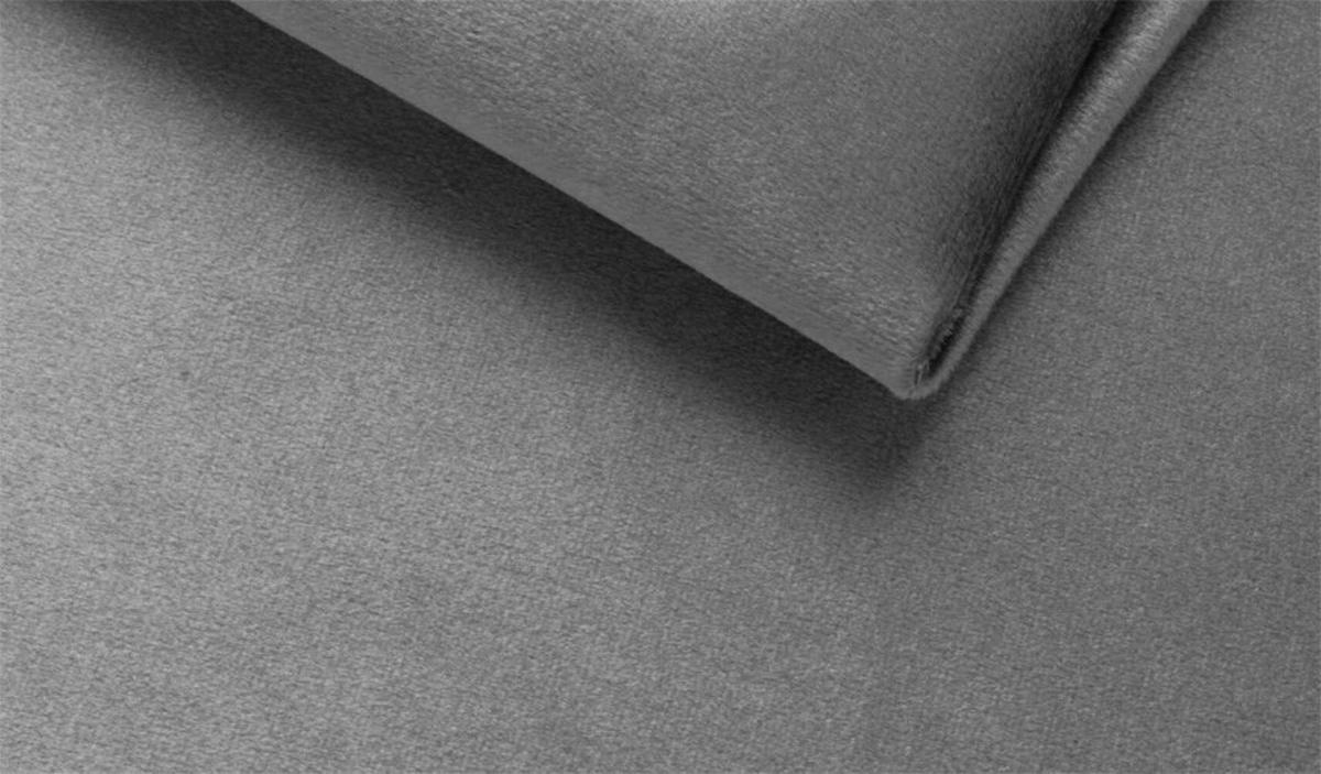 CHESTERFIELD-SOFA 3-Sitzer Vertex Grau Samt - Goldfarben/Grau, Holz/Textil (225/75/100cm) - S-Style Möbel