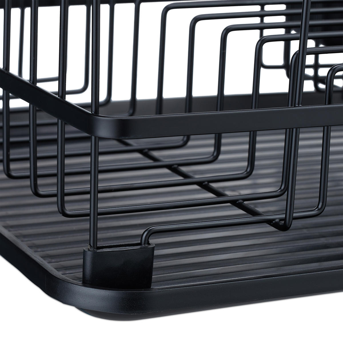 ABTROPFGESTELL - Schwarz, Kunststoff/Metall (42.5/15/32cm) - Relaxdays