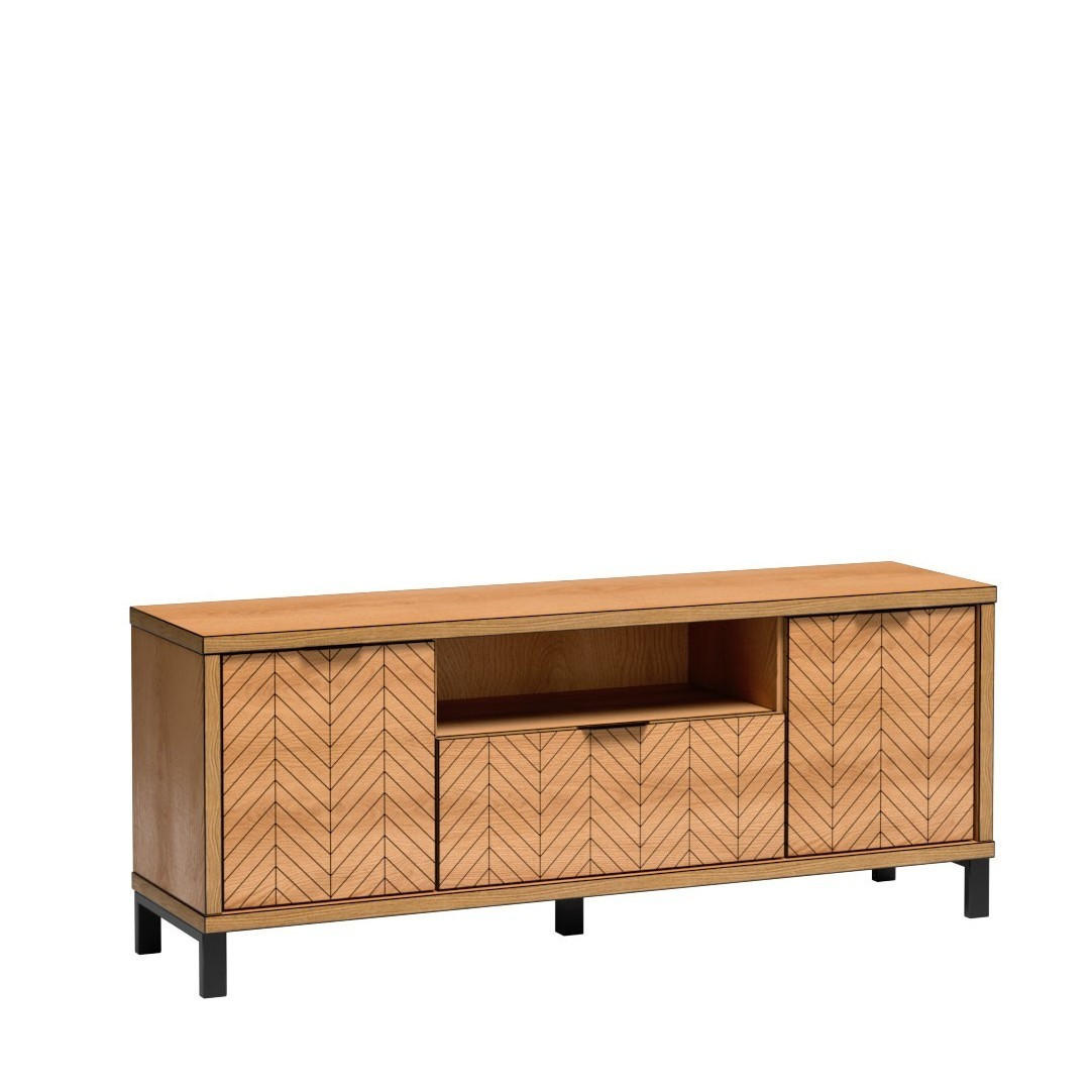 Masseno Lowboard Eiche 156x53x40.6 cm