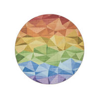 TEPPICH George waschbar ø 160 cm rund - Multicolor, Kunststoff (160/160cm) - benuta