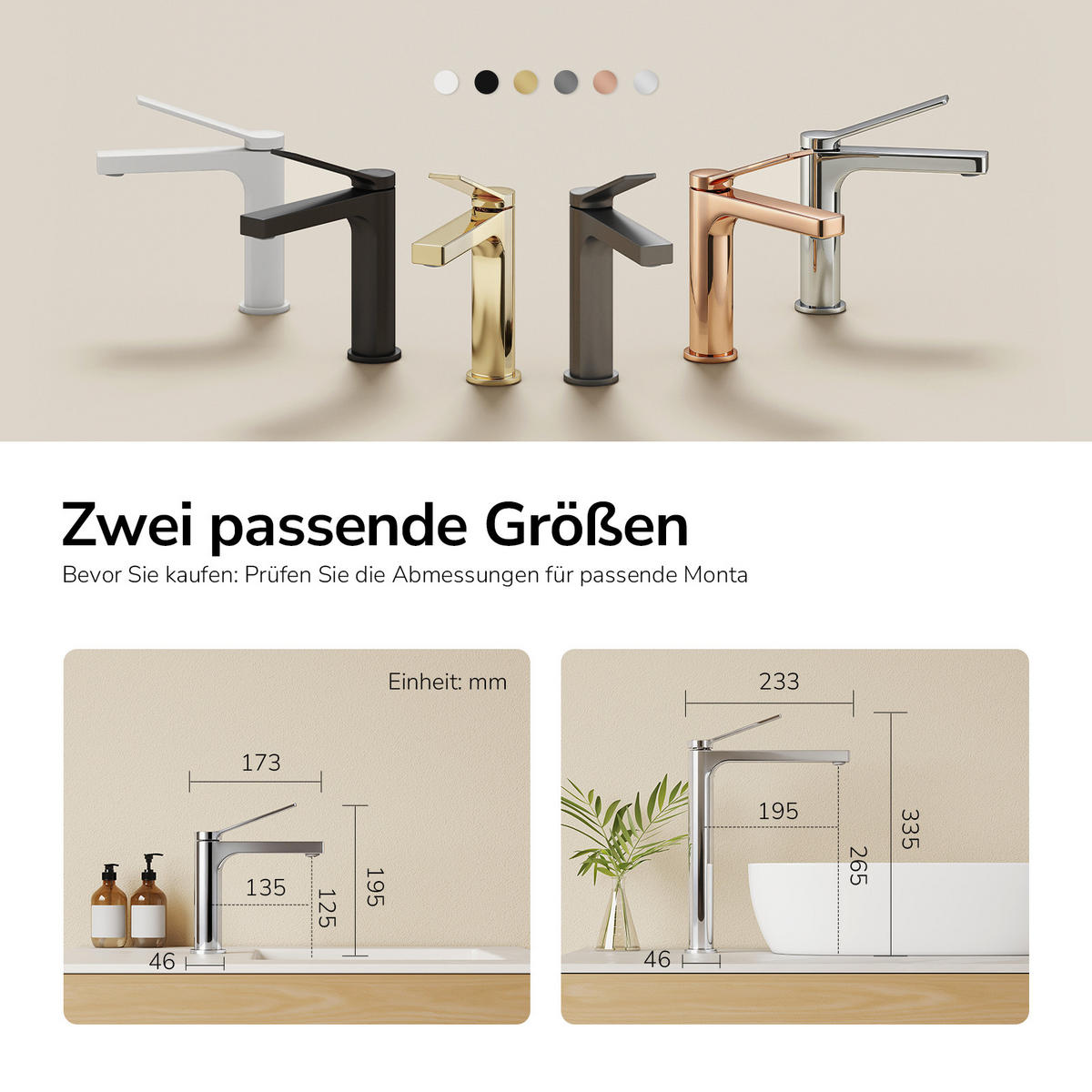 WASCHTISCHARMATUR mit Spulen-Zertifiziertem Filterelement Verchromt - Chromfarben, Metall (17.3/4.6/19.5cm) - EMKE