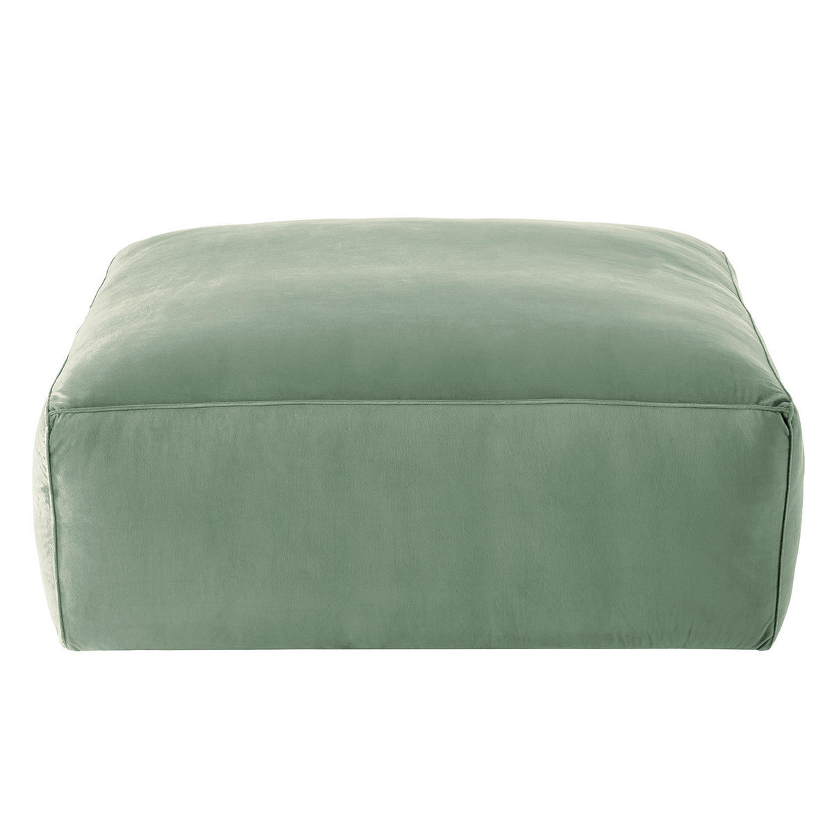 POLSTERHOCKER - Schwarz/Mintgrün, Kunststoff/Textil (92/42/92cm) - home24