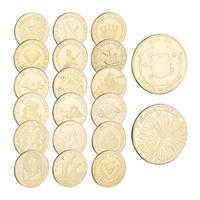 20XMINCA zubnej víly - zlatá, kov/plast (4/0.2/4cm) - Relaxdays