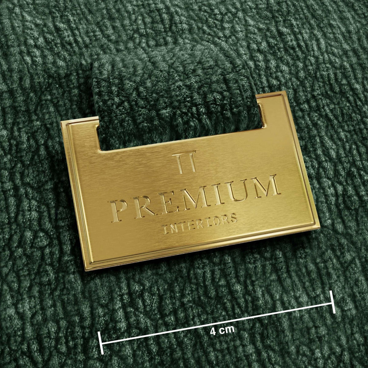 SCHLAFSOFA mit Stauraum LIOR Gemusterter Samt Tannengrün 260cm - Waldgrün/Dunkelgrün, Textil (260/83/100cm) - Premium Interiors