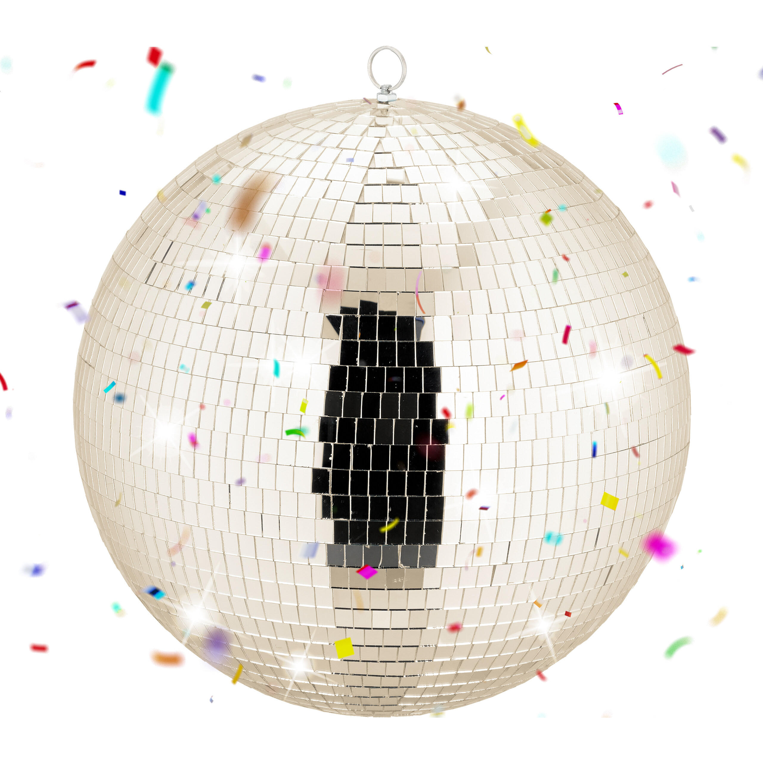 DISKOKOULE - béžová, textil/sklo (40/40/40cm) - Relaxdays