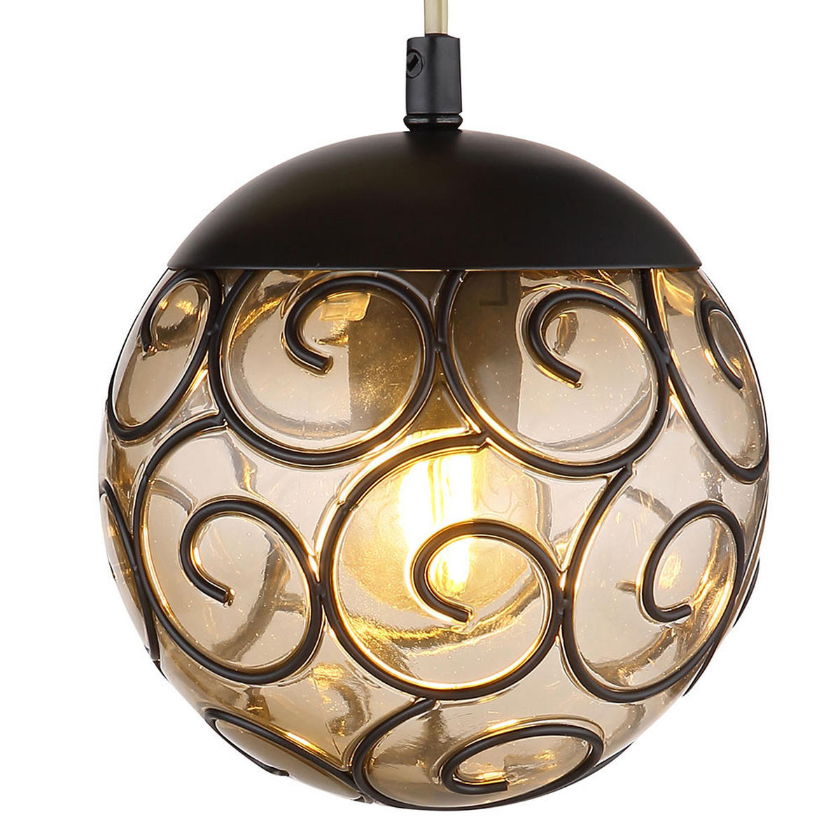 TISCHLEUCHTE Metall Schwarz Gold 2er Set - Schwarz, Metall (34/18/55cm) - Globo Lighting