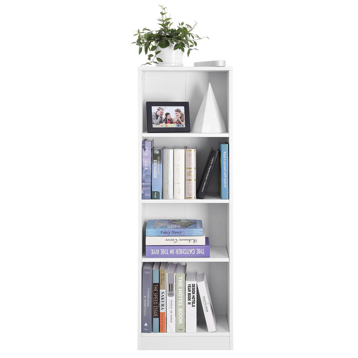 BÜCHERREGAL - Weiß, Holzwerkstoff (24/24/40cm) - Hansiro