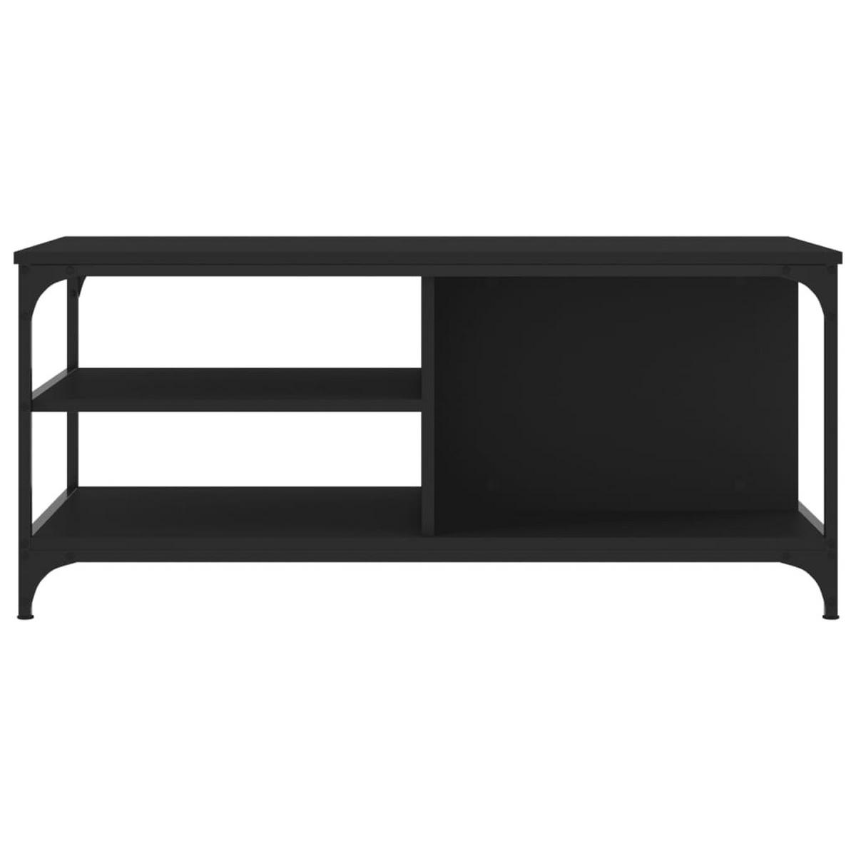 COUCHTISCH Schwarz 100x50x45 cm Holzwerkstoff - Schwarz, Holzwerkstoff (100/50/45cm) - furnicato