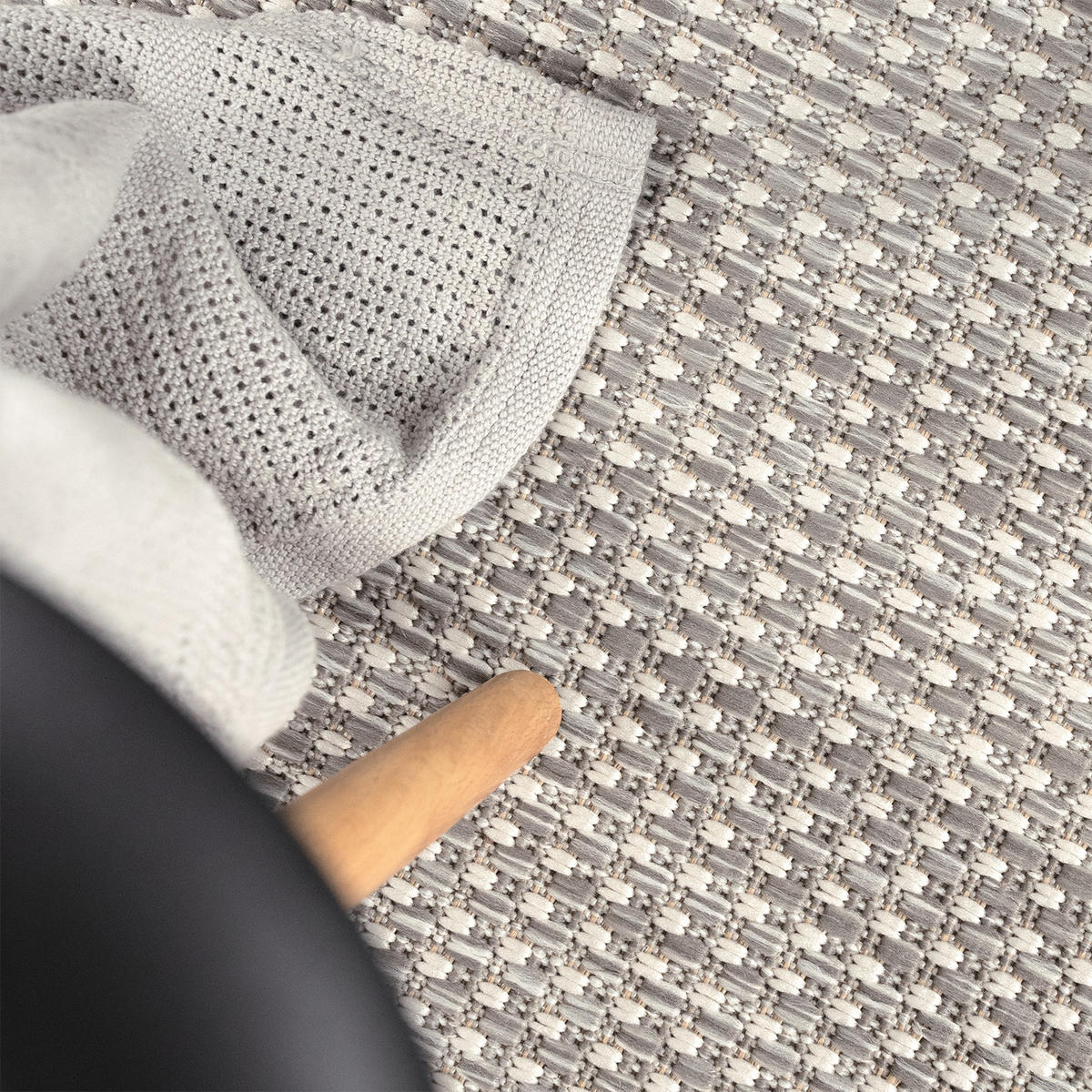 OUTDOORTEPPICH 60/100 cm Napoli 777 - Grau, Textil (60/100cm) - Paco Home