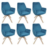 ESSZIMMERSTUHL Türkis 6er-Set - Türkis, Textil (60/87/60cm) - MCW
