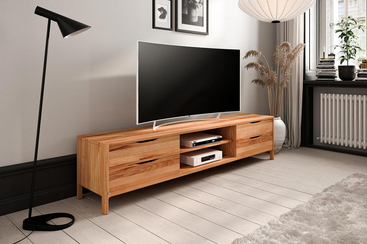 TV-SCHRANK PAUL Kernbuche - Kernbuche, Holz (200/48/50cm) - byoak