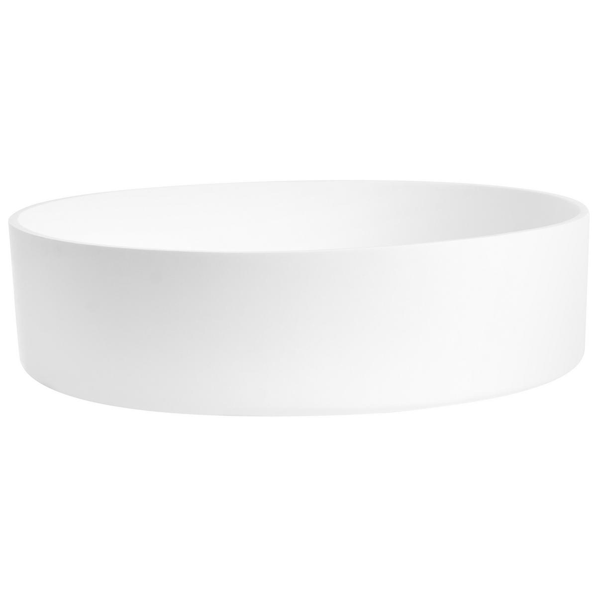 UMYVADLO NA DESKU Bílé 36 cm Salitral - bílá, plast (36/10/36cm) - Beliani