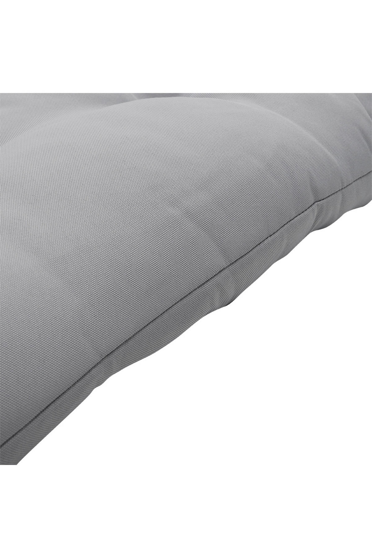 SITZKISSEN aus in Hellgrau für Schaukelstühle rutschfest Gestepptes 120 x 60 cm - Grau, Textil (60/120cm) - Livingandhome