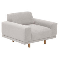 SESSEL Kattryna Flachgewebe silber - Silberfarben, Kunststoff (92/70/102cm) - 58aufmkessel