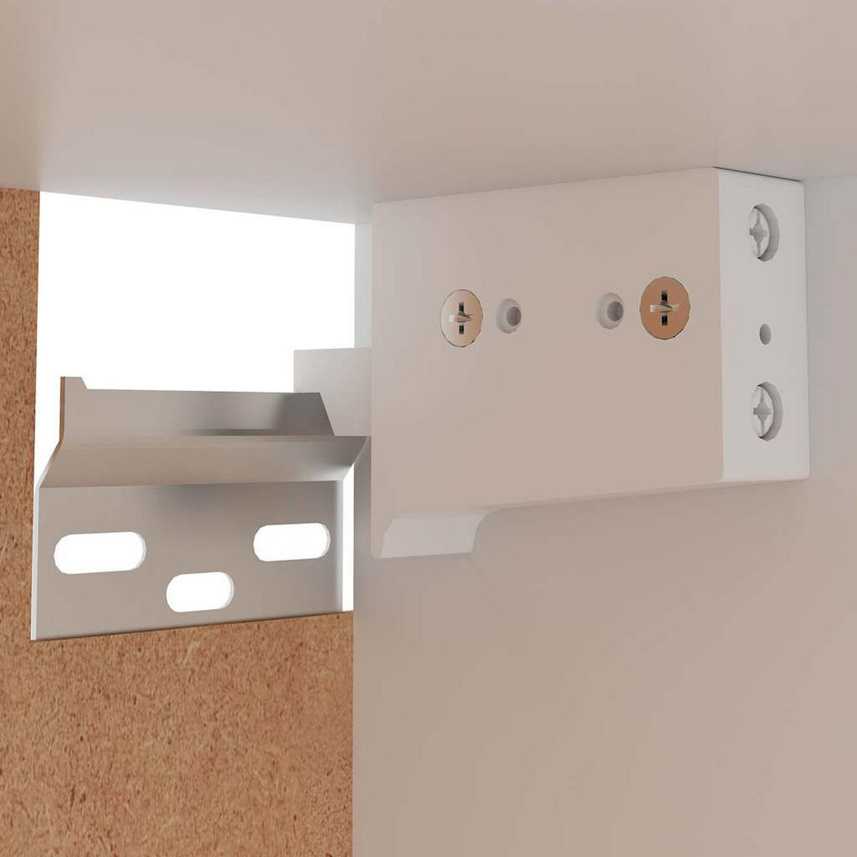 HÄNGESCHRANK Weiss 39,5/31/60 Cm Holzwerkstoff - Weiß, Holzwerkstoff (31/60/39.5cm) - vidaXL