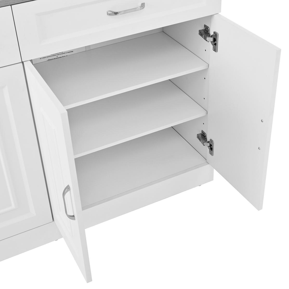 SIDEBOARD Weiß 120/35/80,5 cm - Weiß, Holzwerkstoff (120/80.5/35cm) - PANGIVO