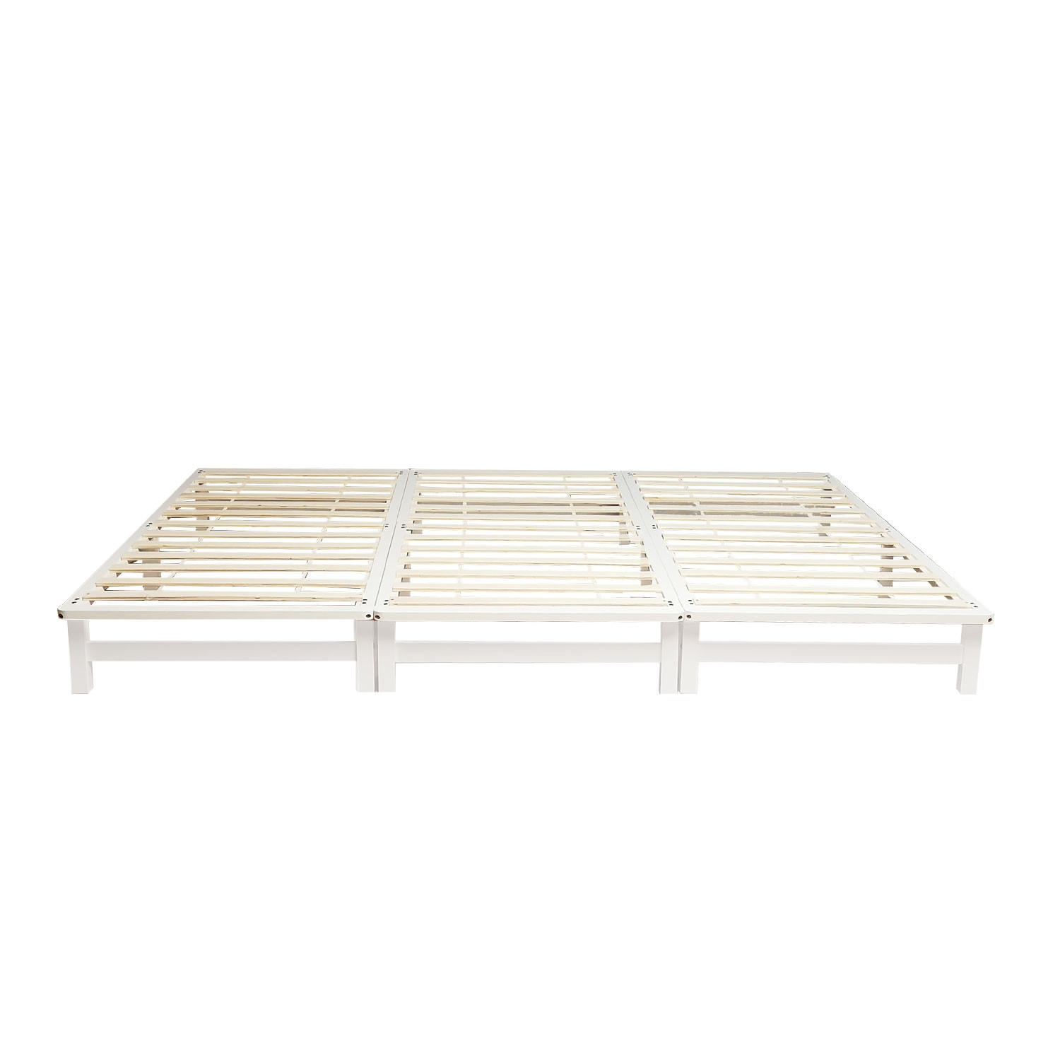 HOLZBETT Familienbett 270/200 cm weiß - Weiß, Holz (270/200cm) - Homestyle4u