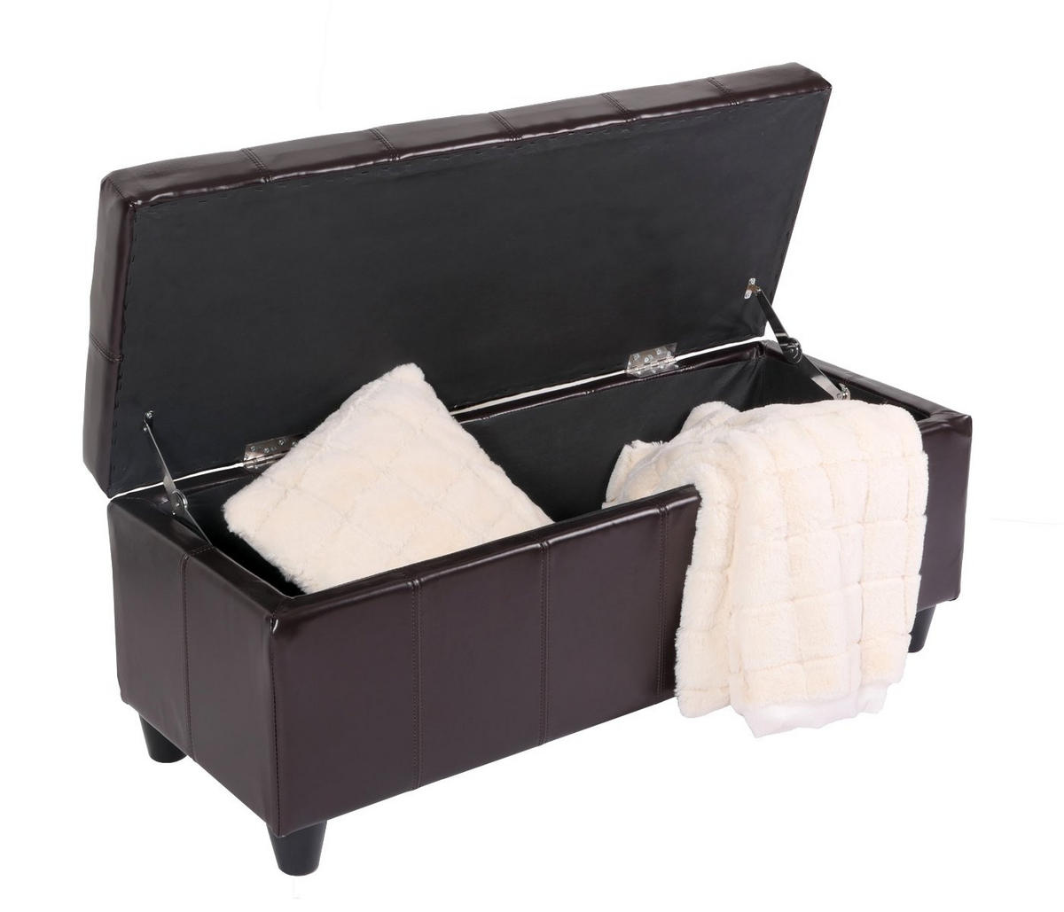 AUFBEWAHRUNGS-TRUHE Braun - Braun, Leder (112/45/45cm) - MCW