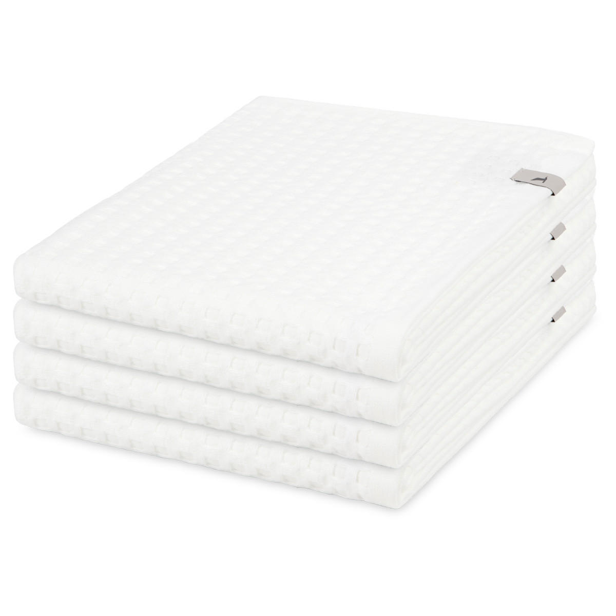 HANDTUCH Piquee 4er-Set - Weiß, Textil (50/100cm) - MÖVE