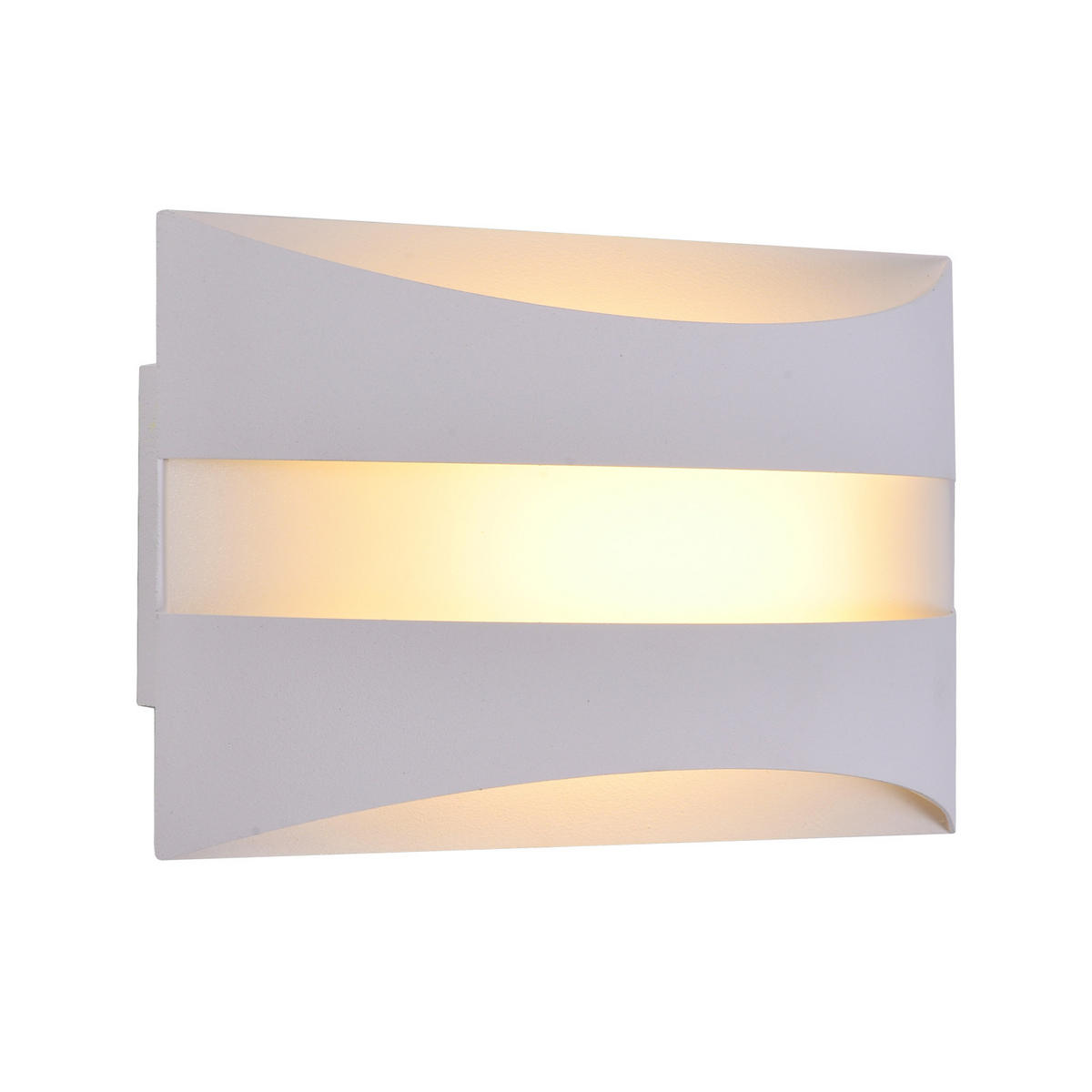 LED-WANDLEUCHTE Twinkling 21/13/8 cm - Weiß, Metall (13/8/21cm) - ZMH