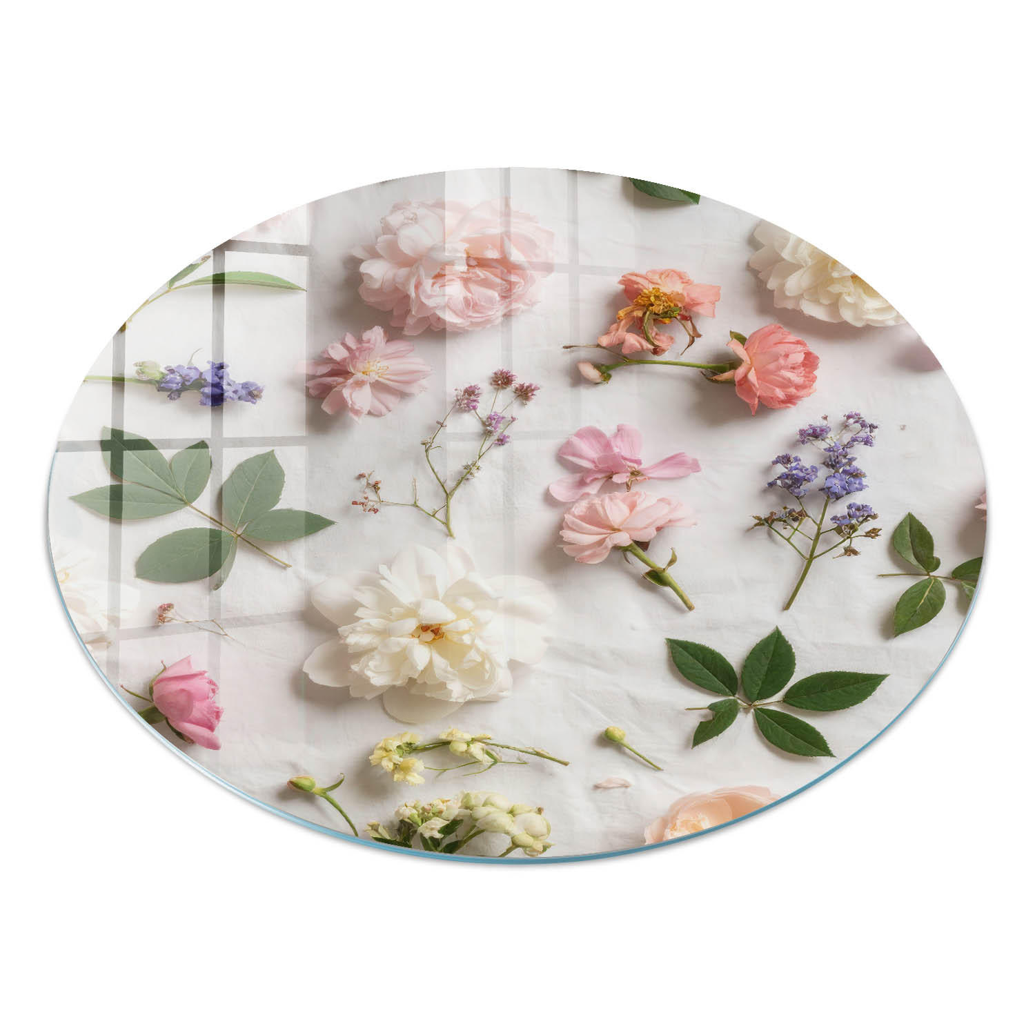 ArtPrintCave Glasplatte Creme 50x50x0.4 cm