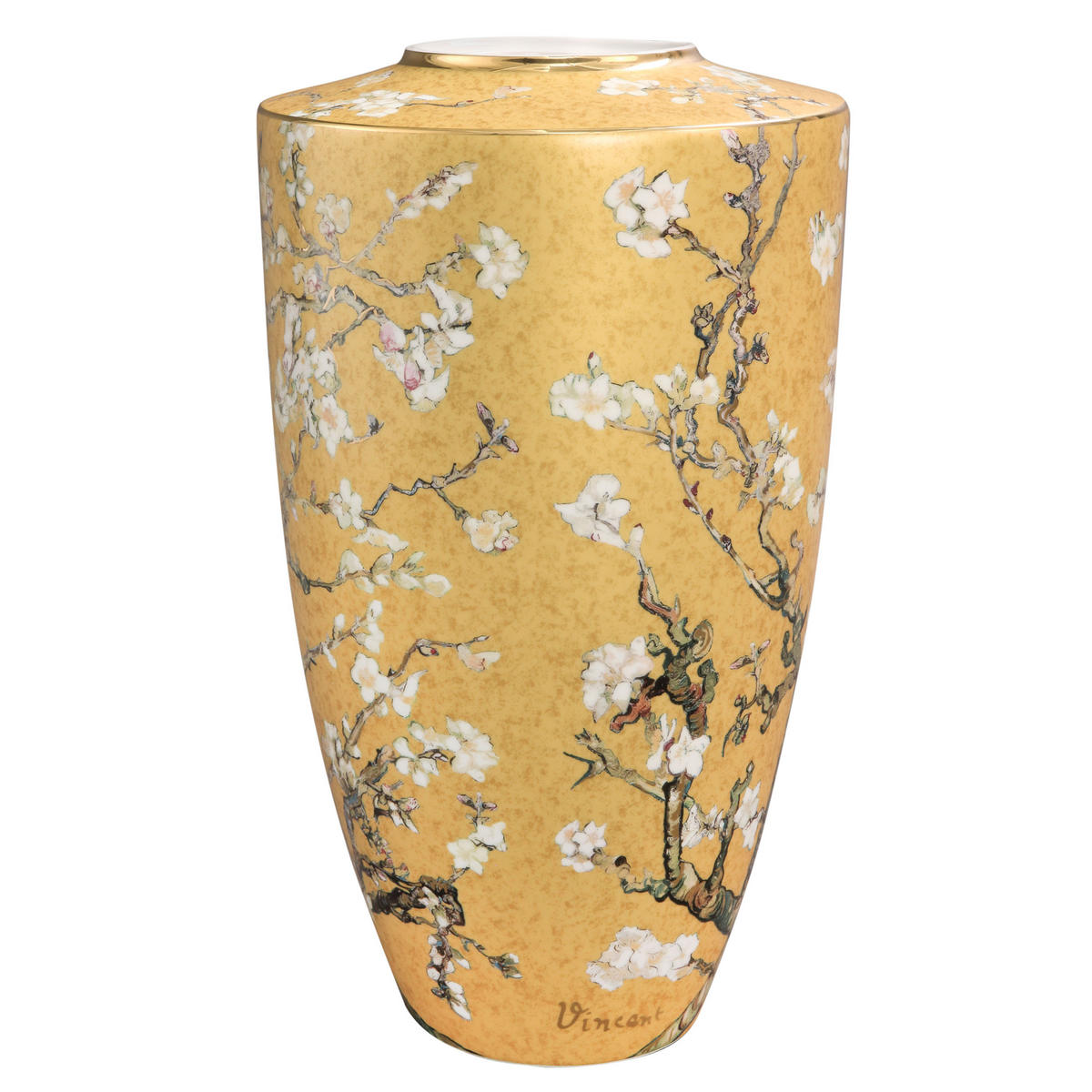 VASE Vincent van Gogh - Mandelbaum Blau, Porzellan, Bunt, 55 cm - Multicolor, Keramik (55cm) - Goebel