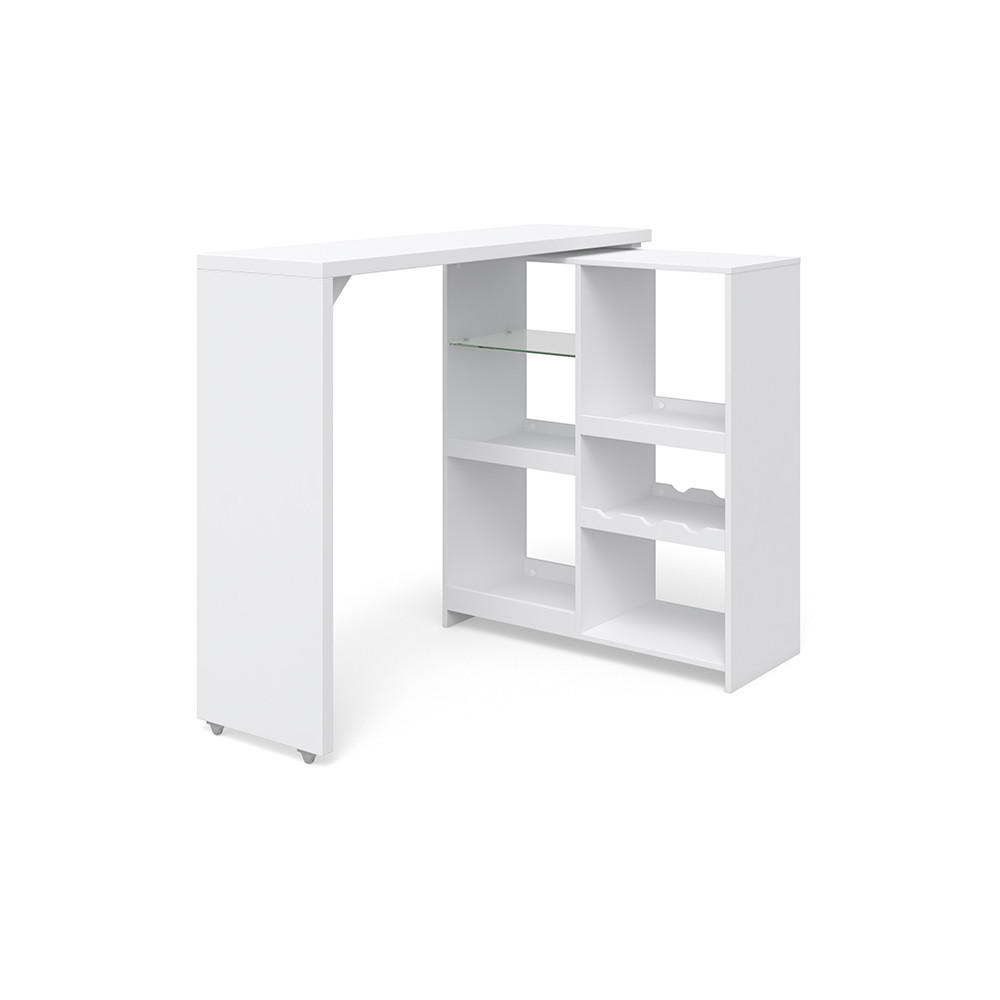 BARTISCH Vega Weiß 138 x 39 cm - Weiß, Holzwerkstoff (138/110.4/39cm) - Vicco