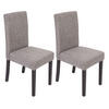 ESSZIMMERSTUHL Grau, Dunkelbraun 2er-Set - Dunkelbraun/Grau, Textil (43/90/56cm) - MCW