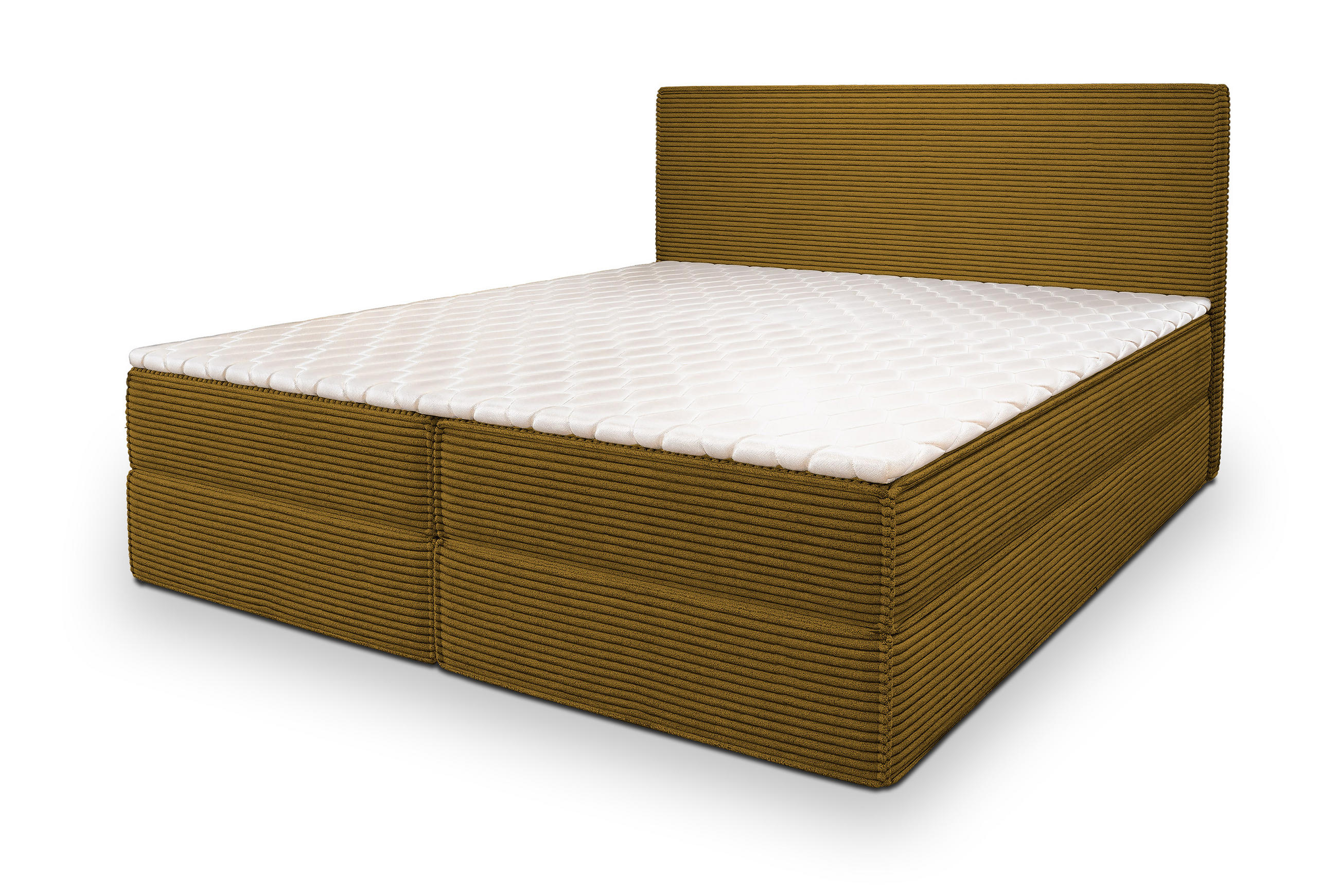 BOXBETT PELLIO 140x200 cm mit Matratze und Topper - Gelb - Gelb, Holz (140/200cm) - MASSENO