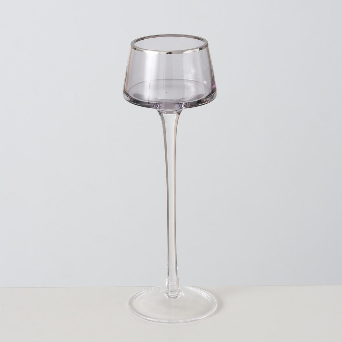 KERZENHALTER Glas Smola 20/23 cm 2er-Set - Transparent, Glas (7.5/23/7.5cm) - Boltze Home